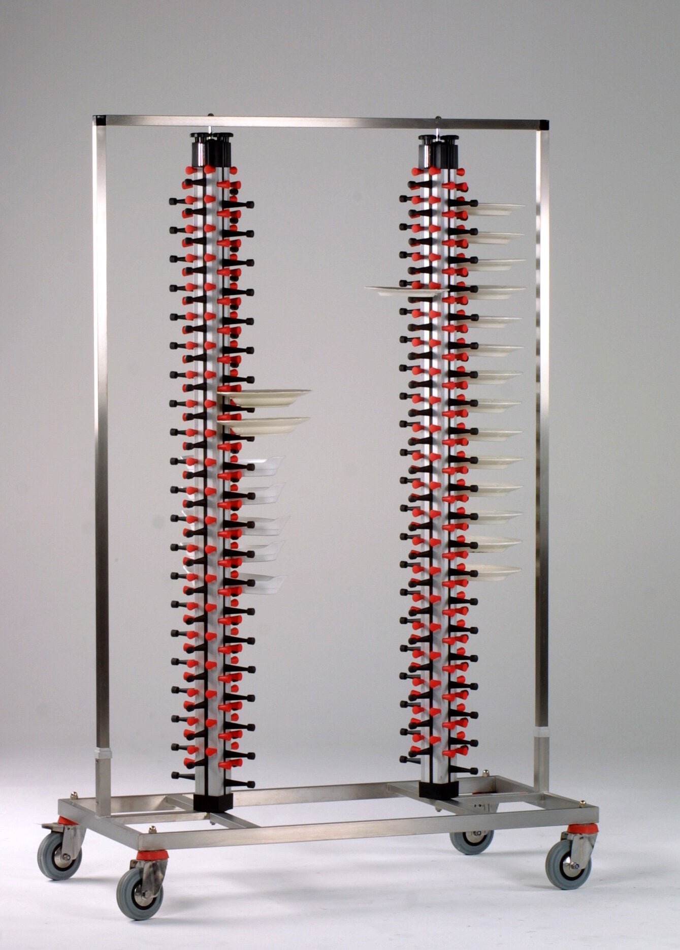 Saro TWIN-168 plate stacker, double-column plate rack