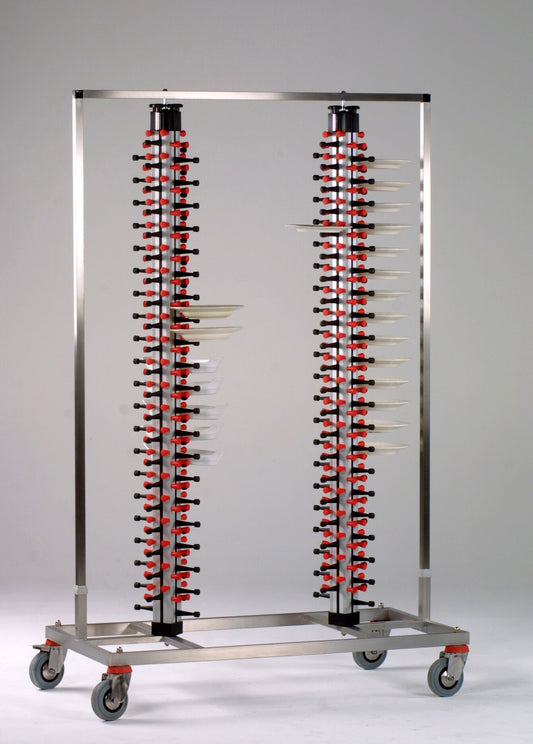 Saro TWIN-168 plate stacker, double-column plate rack