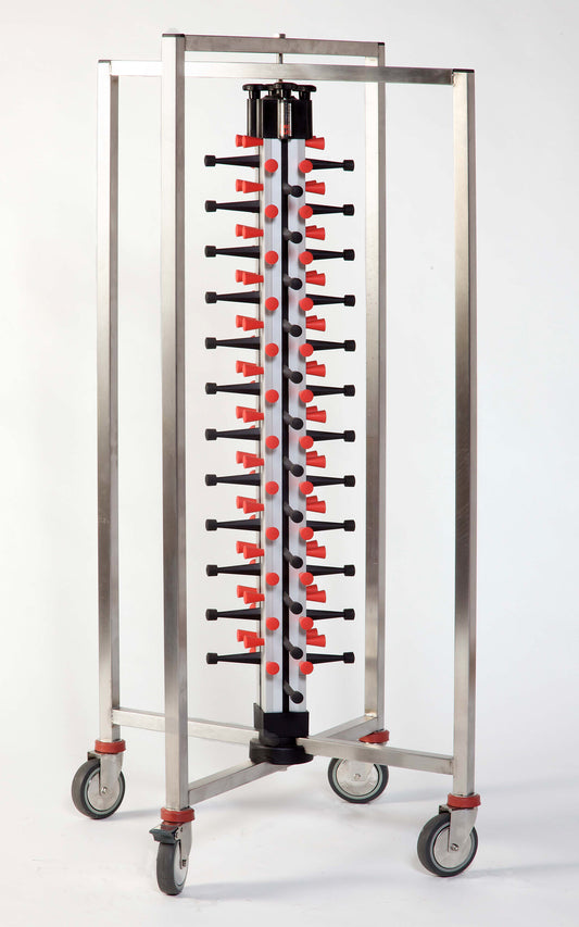 Saro PM 48 FOLDABLE plate stacker, mobile plate rack