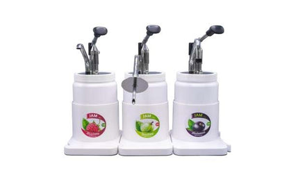 Saro EDU-2-SP jam dispenser, three linked flavours
