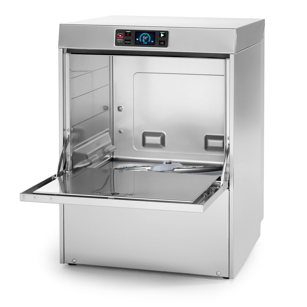 Saro UX-50SBDD dishwasher, open, empty wash chamber