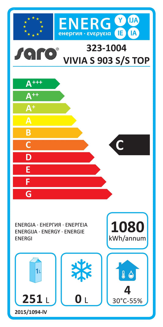EU energy label, class C