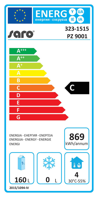 EU energy label, class C