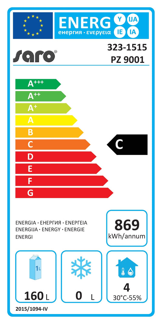 EU energy label, class C