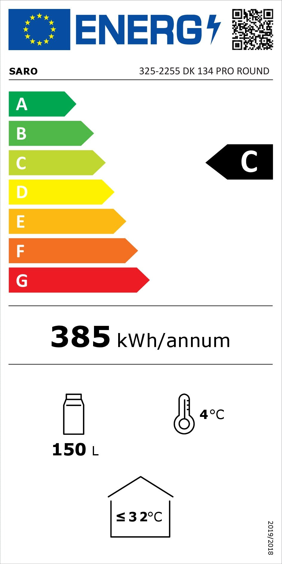 EU energy label, class C