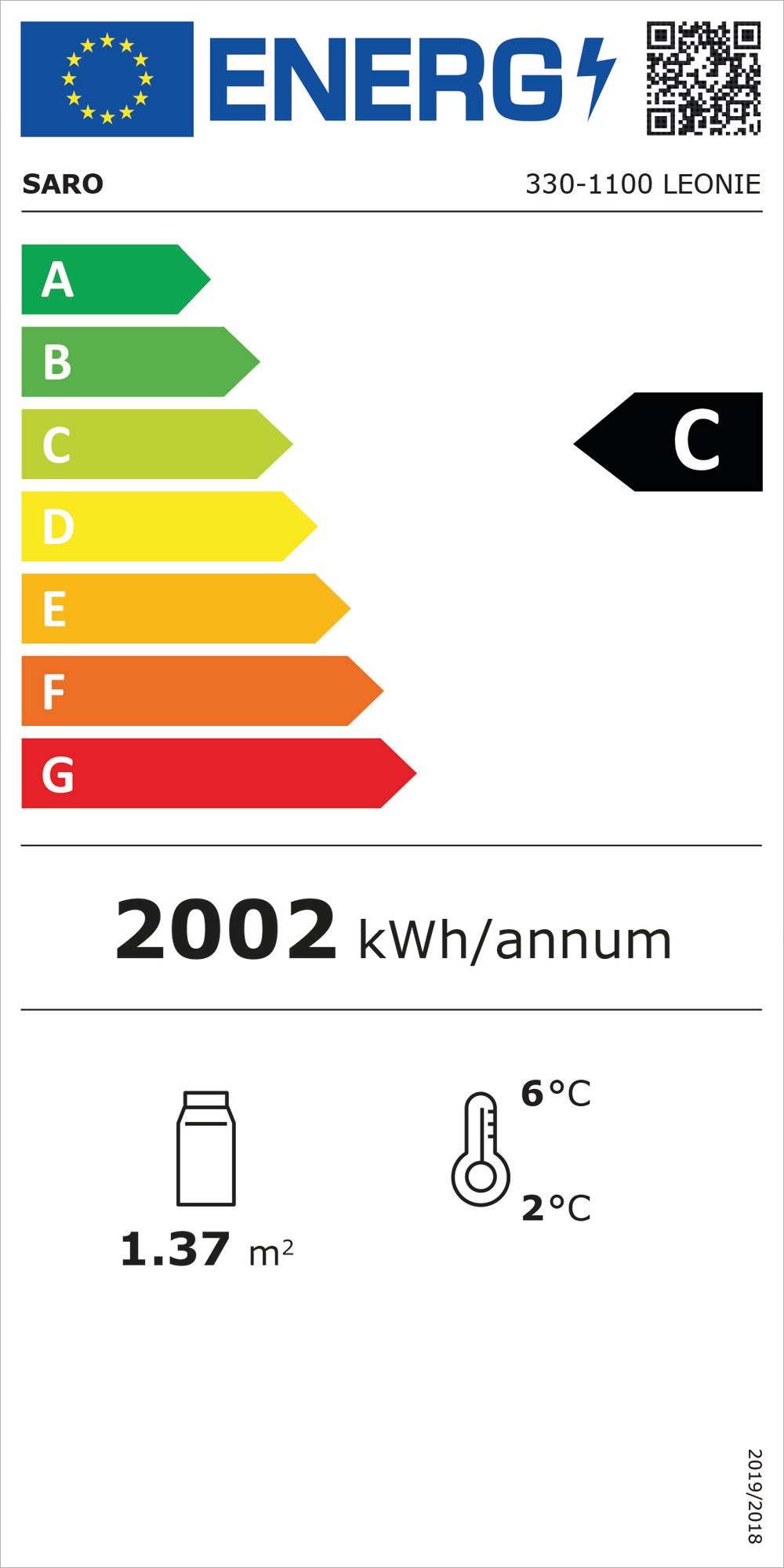 EU energy label, class C