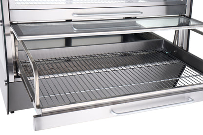 Saro BENNET warming display case, drawers open
