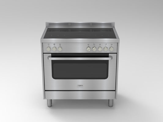 Saro TS95IND61X induction cooker, front detail