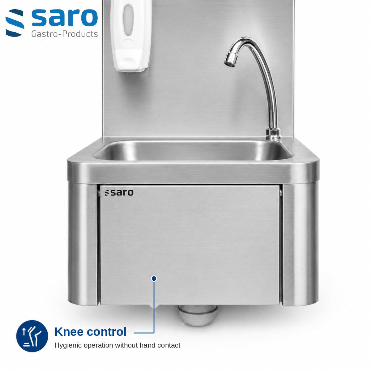Saro KEVIN hand basin, knee control detail