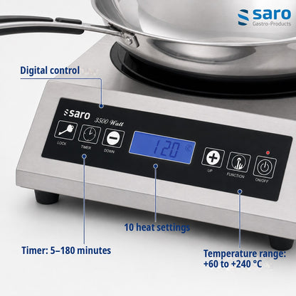 Saro LOUISA wok induction hob, features