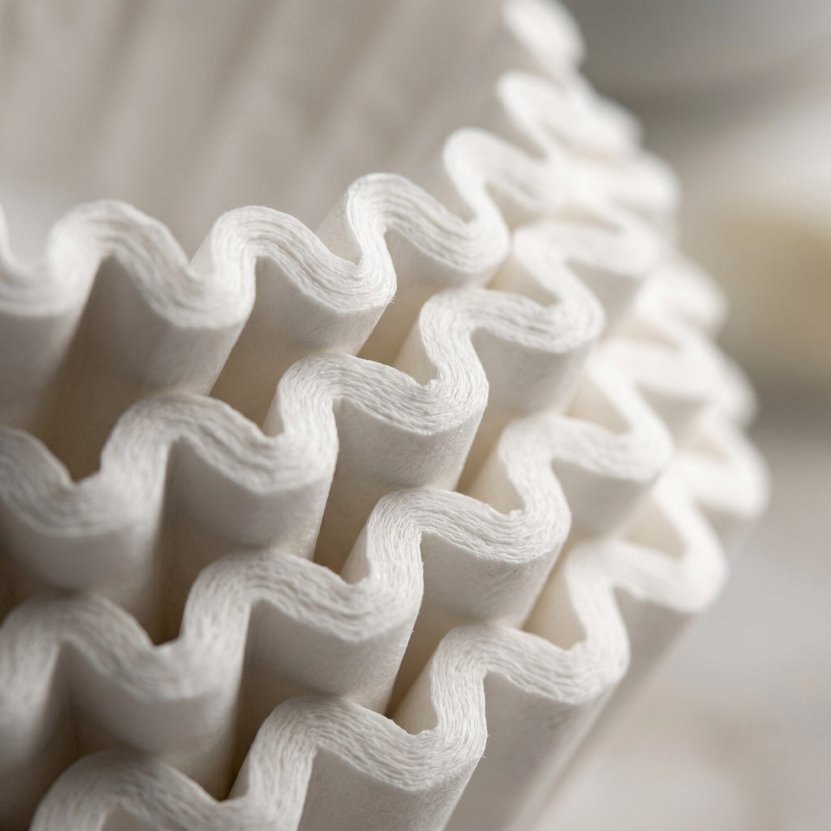 Saro basket filter paper, close-up of pleated texture