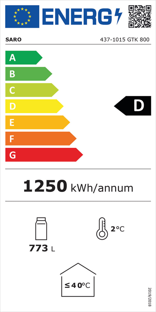 EU energy label, class D