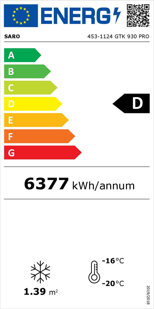 EU energy label, class D