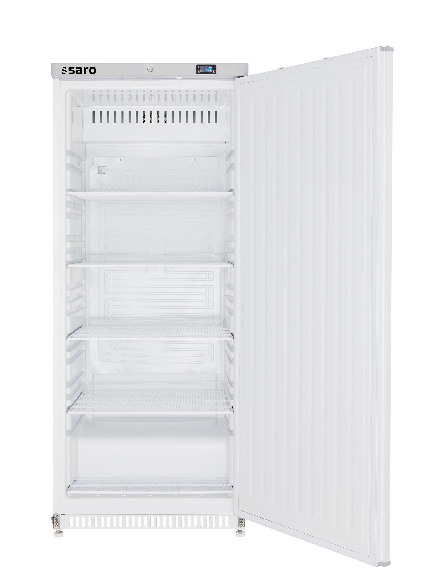 Saro HK601 refrigerator, interior with shelves