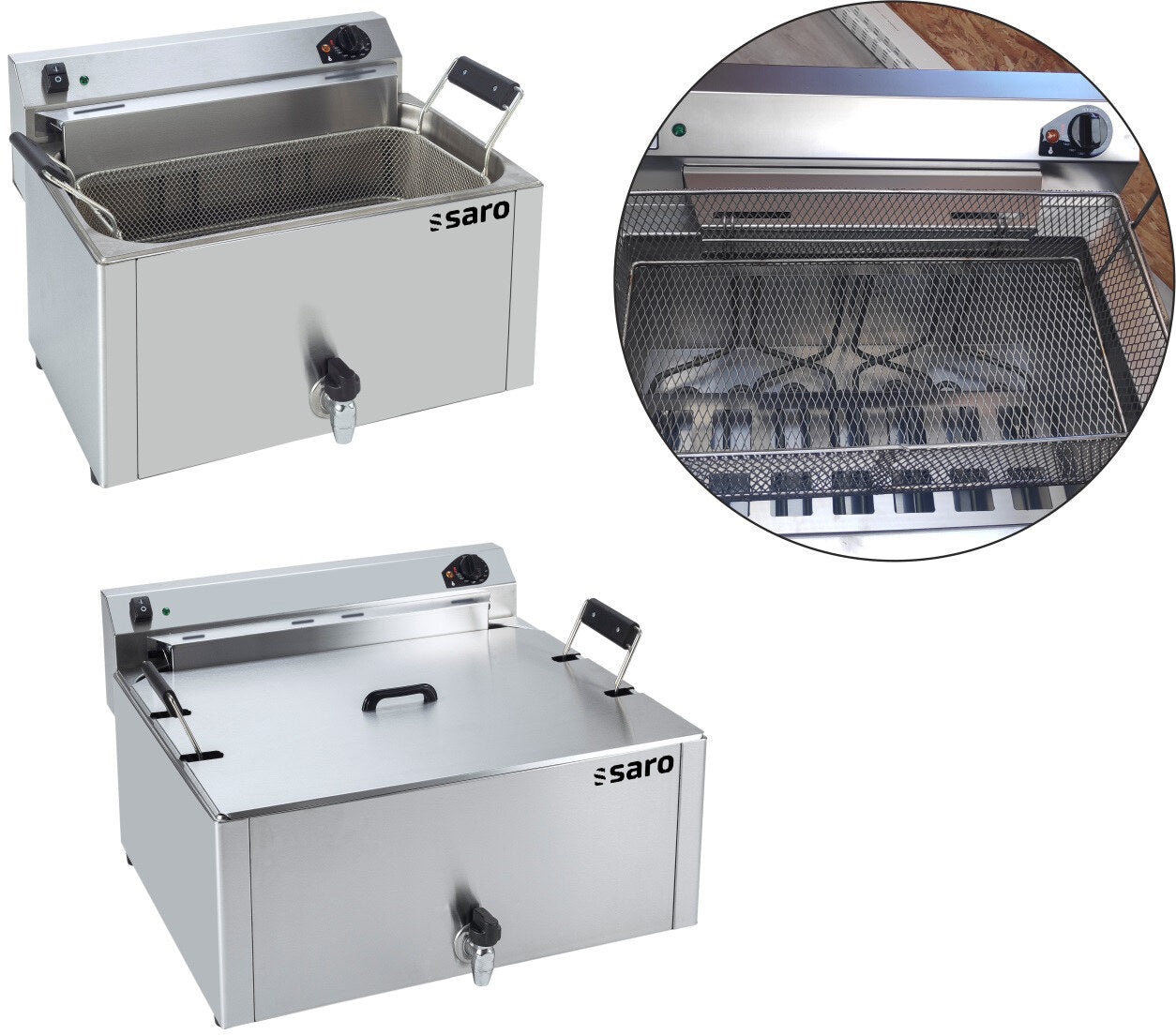 Saro PF 30 patisserie fryer, features