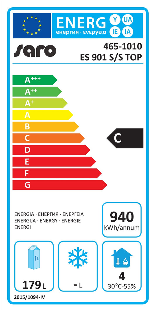 EU energy label, class C