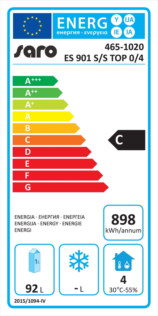 EU energy label, class C