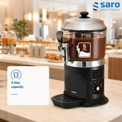 Saro NINA Black hot chocolate dispenser, features