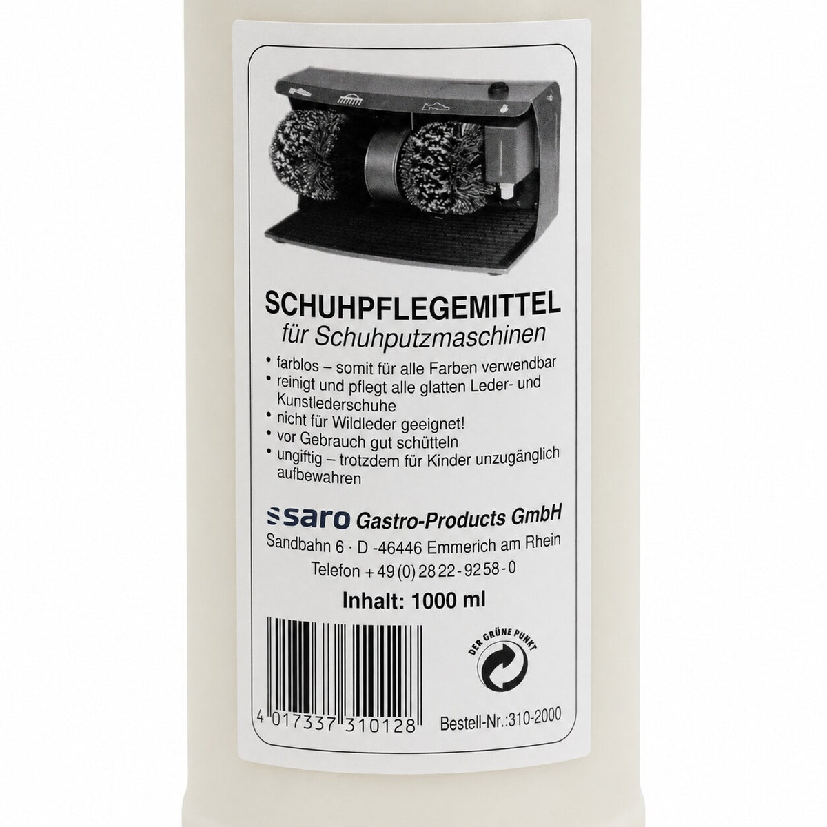 Saro shoe polish, features