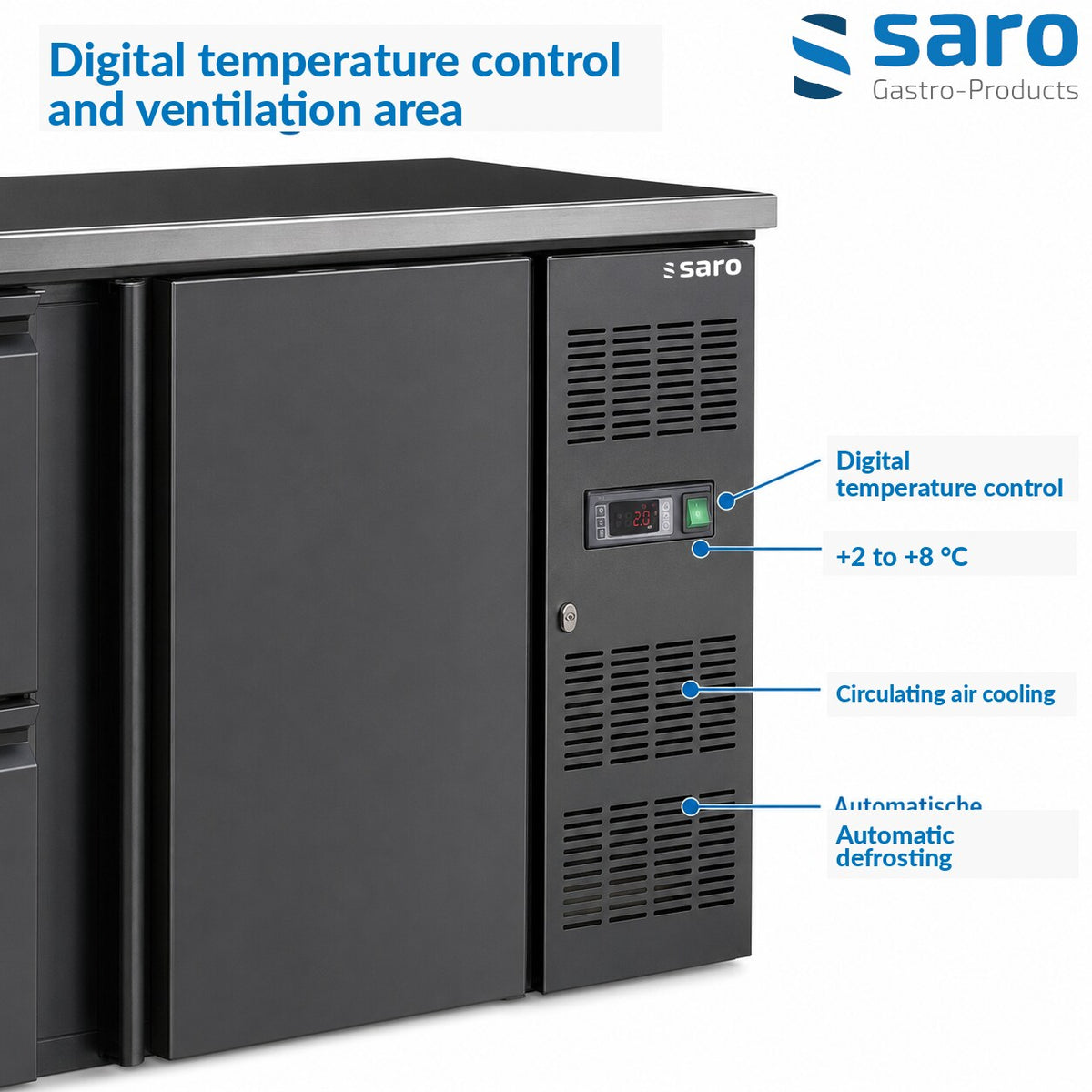 Saro BC 2100-2S bar cooler, feature 2