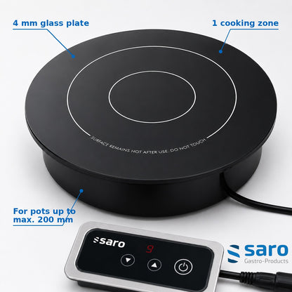 Saro EVA built-in induction plate, features