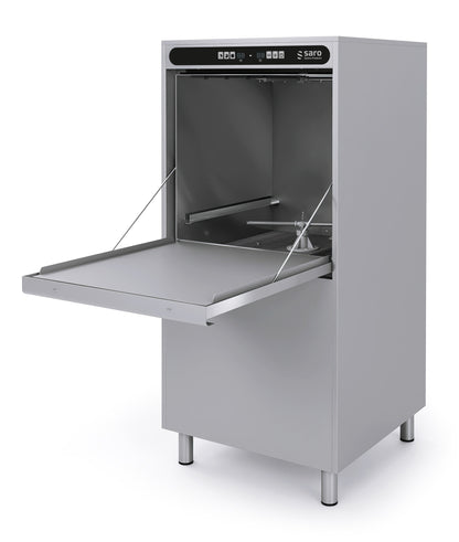 Saro Cologne pot washer, open, perforated wash chamber