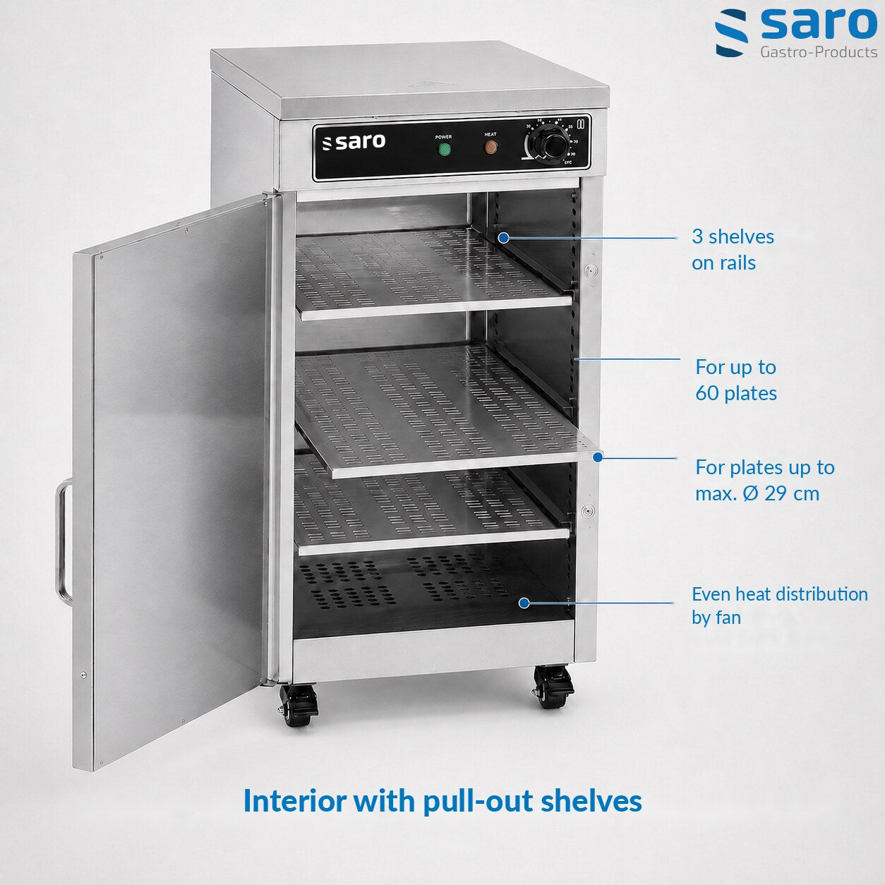 Saro TW 60 plate warmer, features