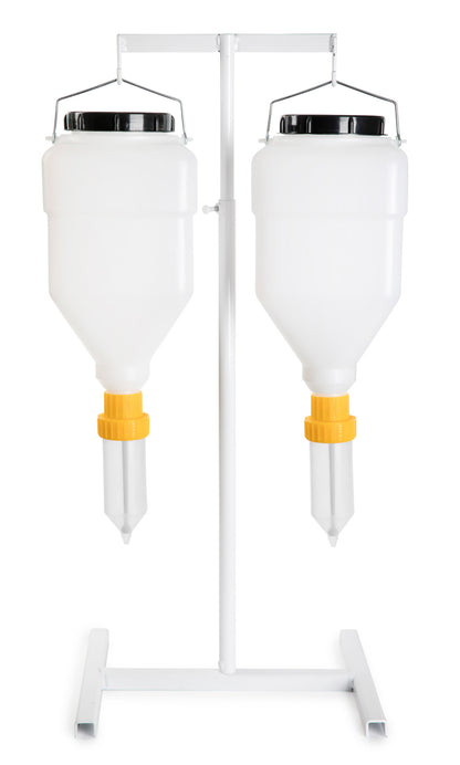 Saro UNRO-SET dispensers mounted on the UNRO-TS table stand