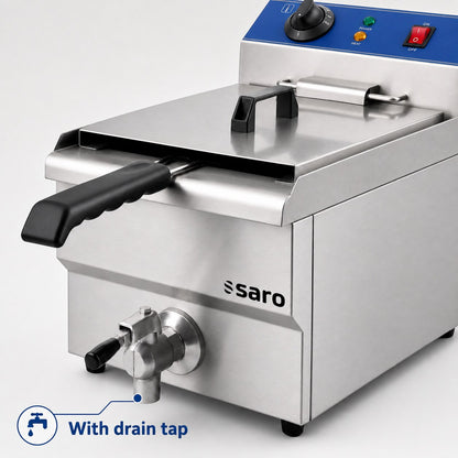 Saro FT 13 fryer, drain tap callout