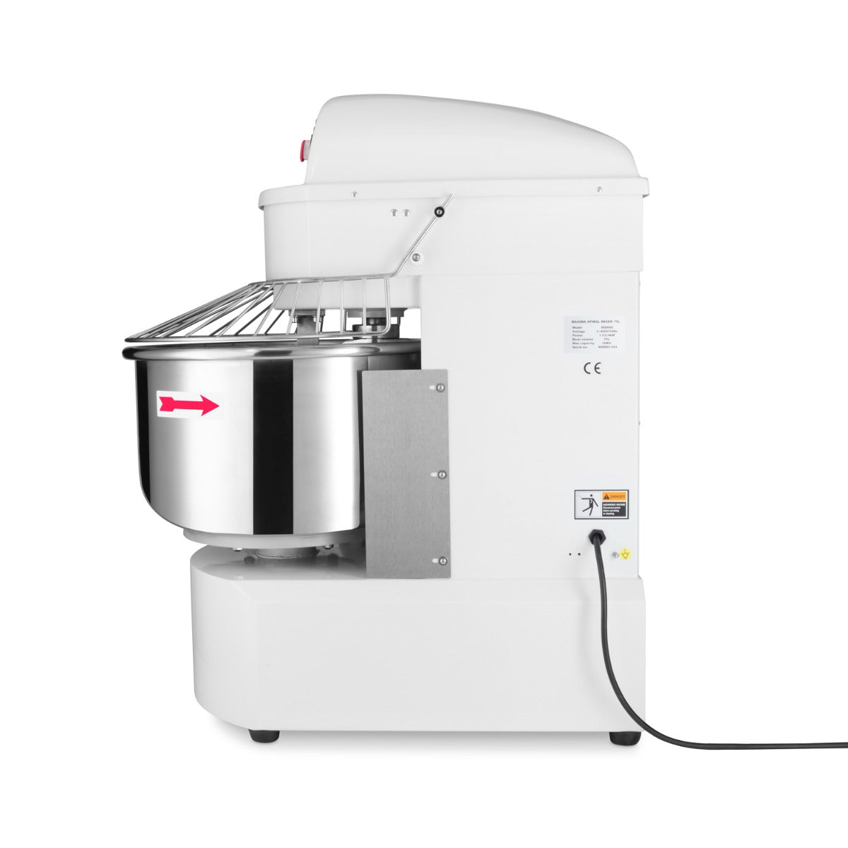 Maxima Dough Mixer, 75 L, 48 kg Dough, 2 Speeds, additional view