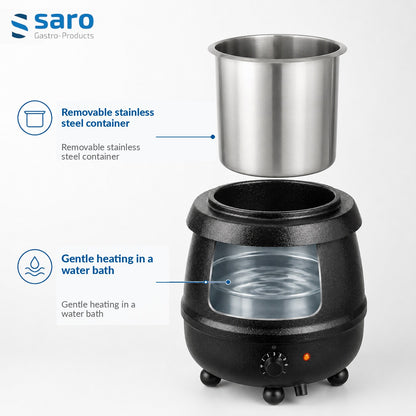Saro SKZ-12 soup kettle, features