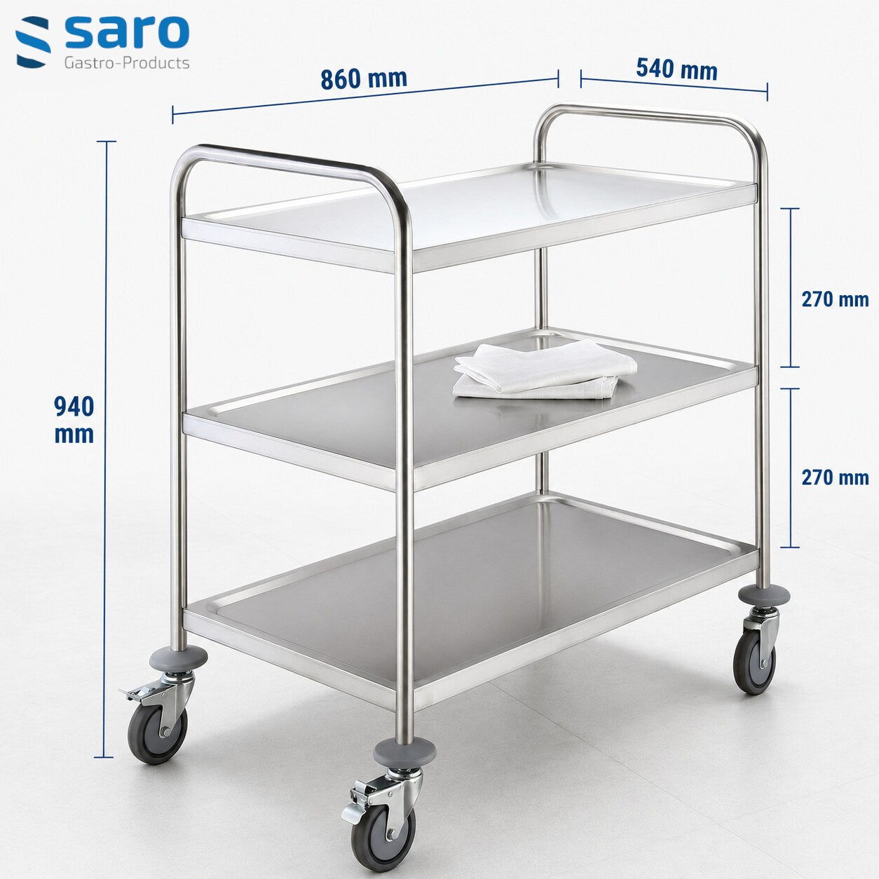 Saro BASTIAN serving trolley, features