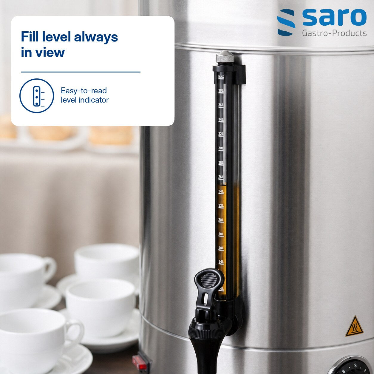Saro HOT DRINK mulled wine boiler, features