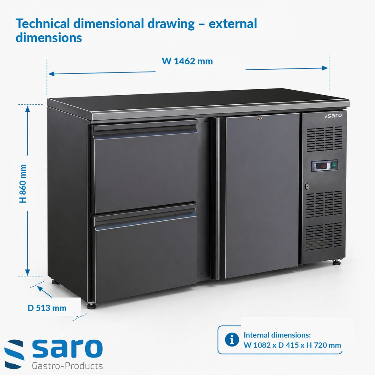 Saro BC 2100-2S bar cooler, feature 4