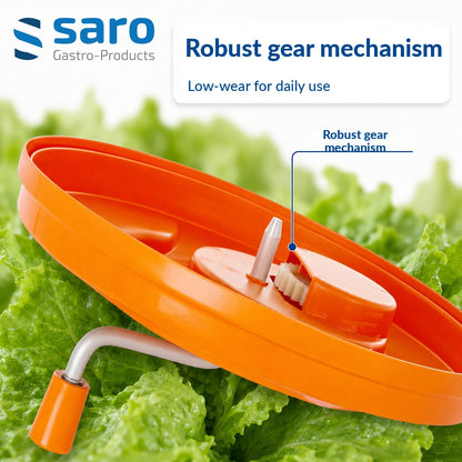 Saro Rena 121 salad spinner, gear mechanism under the lid