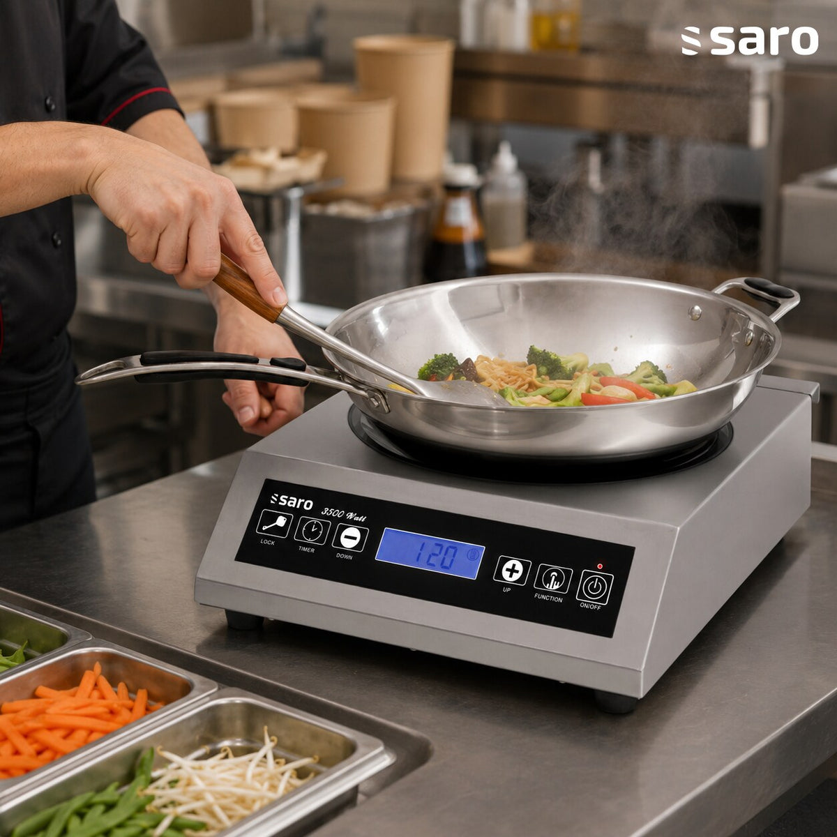 Saro LOUISA wok induction hob, features