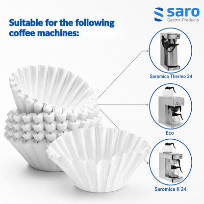 Saro basket filter paper, compatible coffee machines