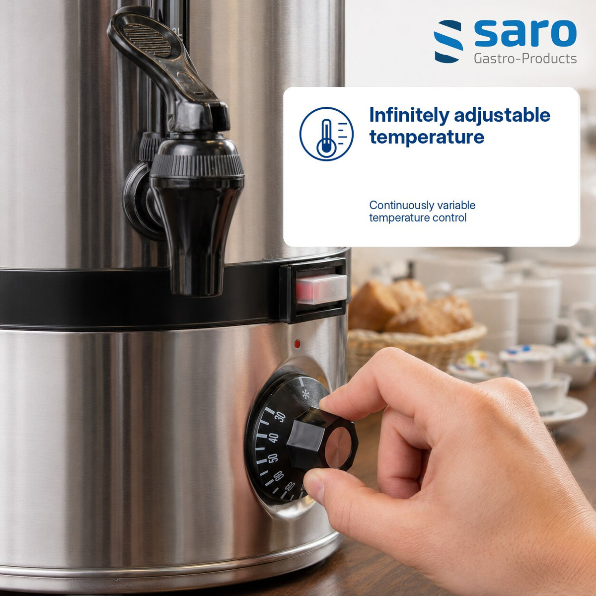 Saro HOT DRINK mulled wine boiler, features