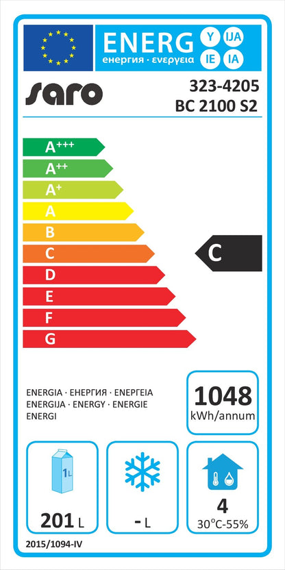 EU energy label, class C