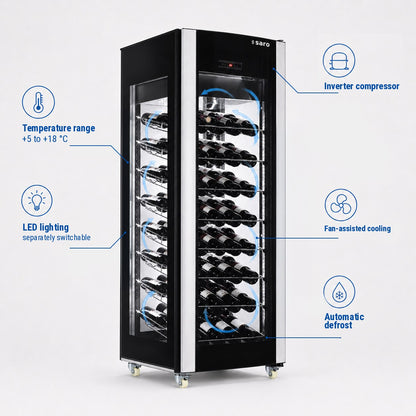 Saro WK 81 wine cooler, feature diagram