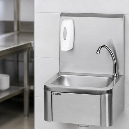 Saro KEVIN hand basin, installed in a kitchen