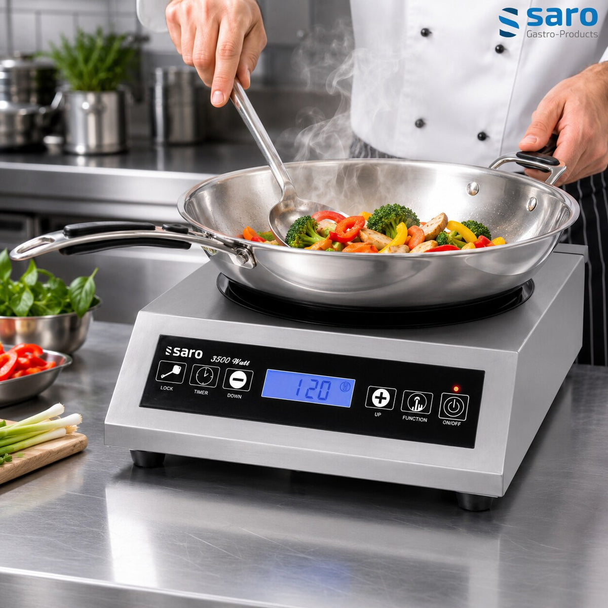 Saro LOUISA wok induction hob, dimensions