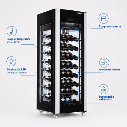 Saro WK 81 wine cooler, feature diagram