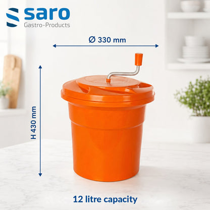 Saro Rena 121 salad spinner, dimensions diagram
