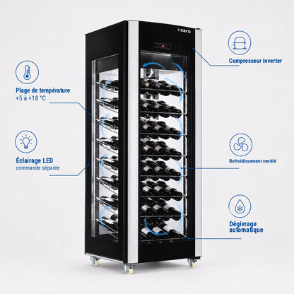 Saro WK 81 wine cooler, feature diagram