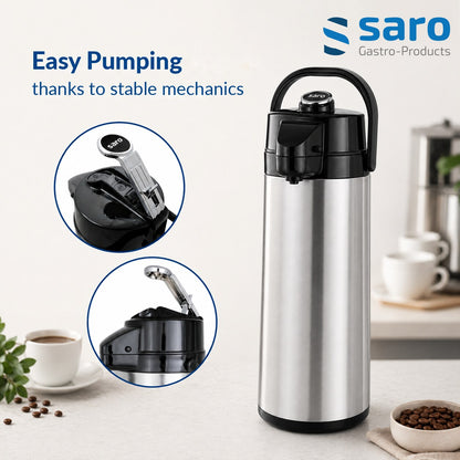 Saro insulated pump jug, pump mechanism detail