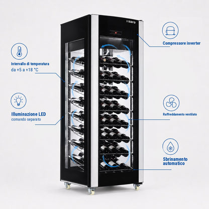 Saro WK 81 wine cooler, feature diagram