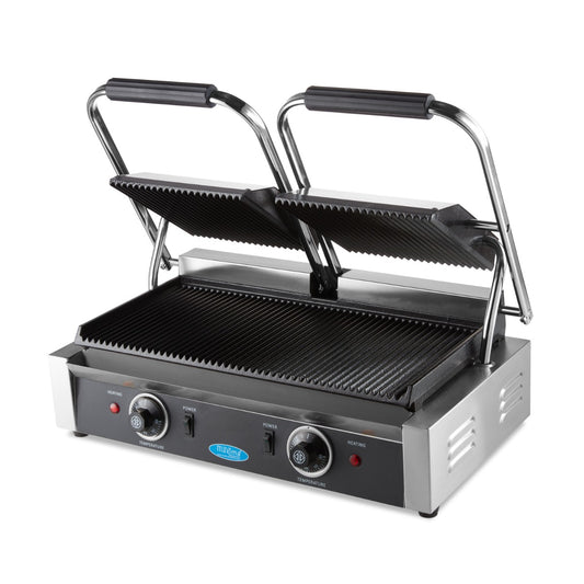 Maxima Contact Grill, Grooved, Double Plate, 2 x 220 mm, product photo