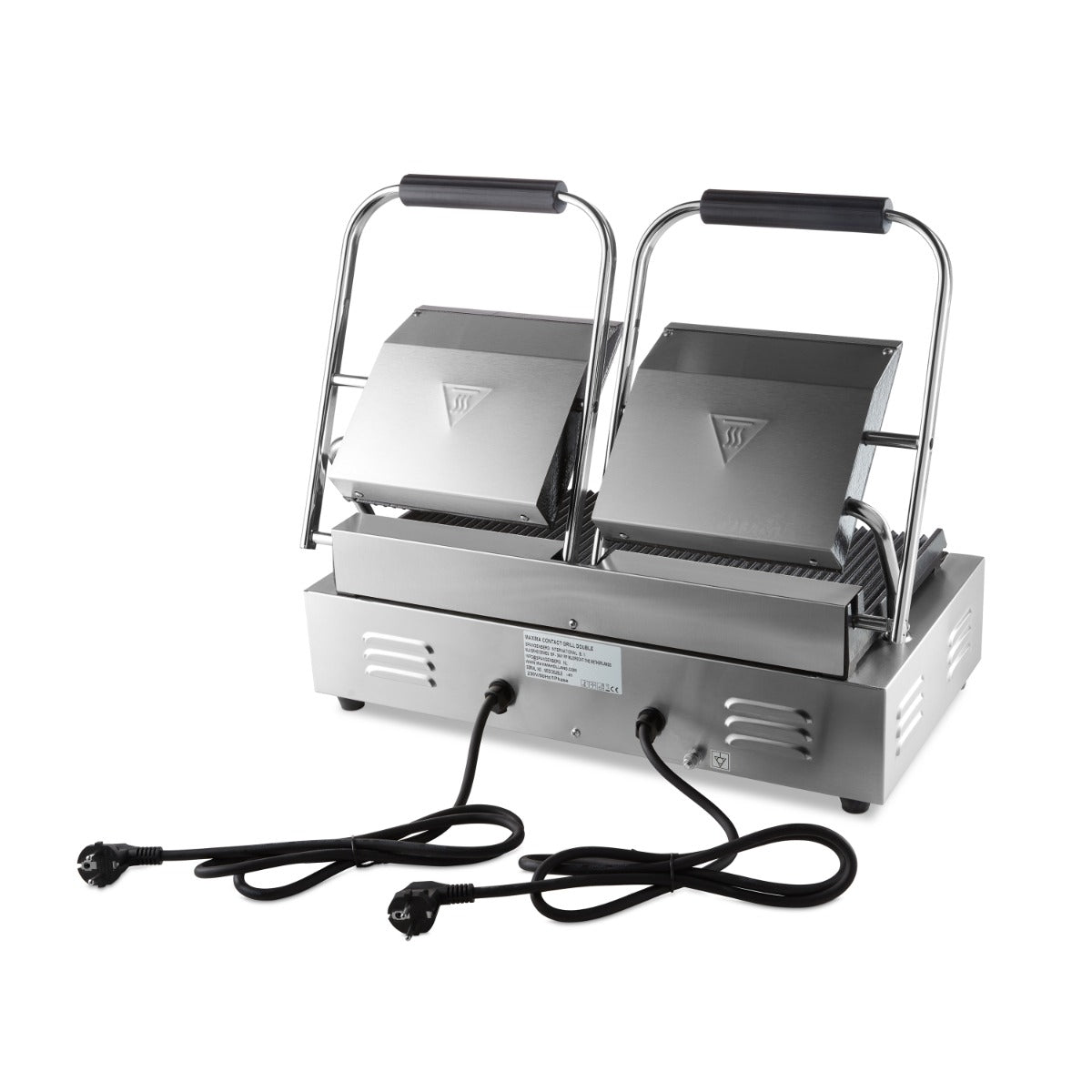 Maxima Contact Grill, Grooved, Double Plate, 2 x 220 mm, additional view