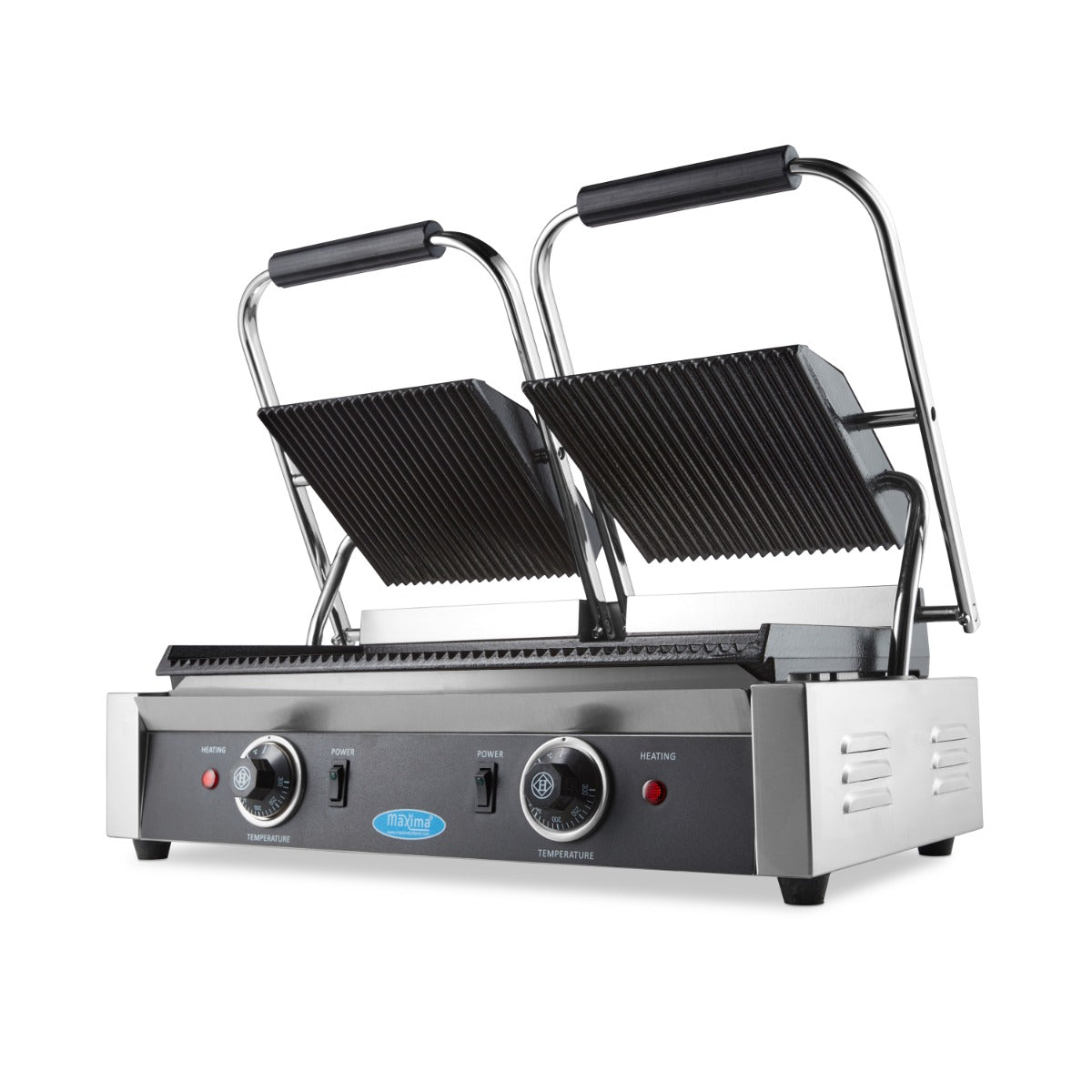 Maxima Contact Grill, Grooved, Double Plate, 2 x 220 mm, additional view